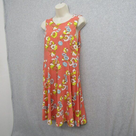 Love Fire Womens Dress Orange Size L Sleeveless Round Neck - Picture 2 of 9